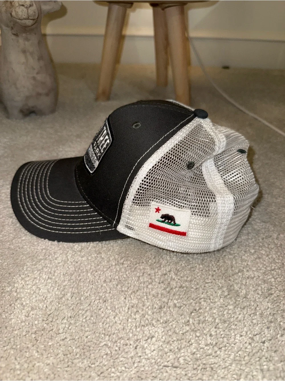Ouray Sportswear Black and White Joshua Tree National Park Trucker Hat